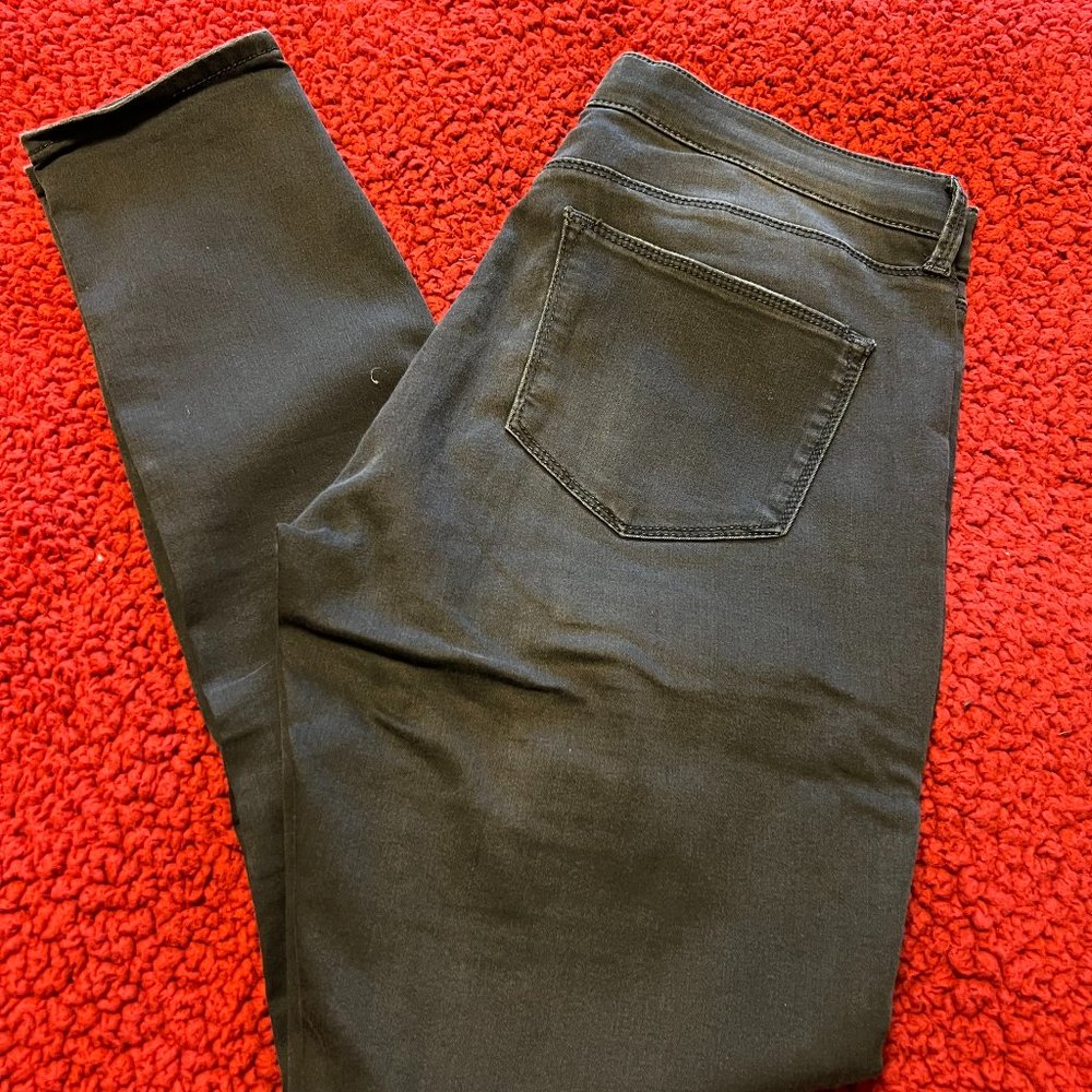 Topshop Leigh Ripped Skinny Jeans | Grey | 30W 30L